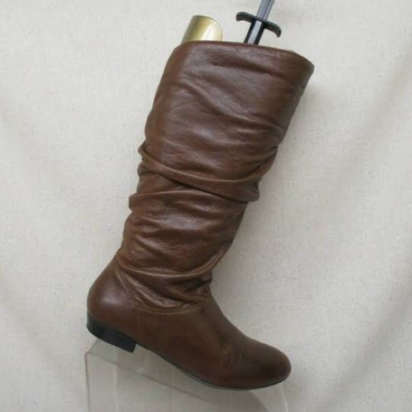 ALDO Brown Leather Boots & Original Box - Picture 1 of 5